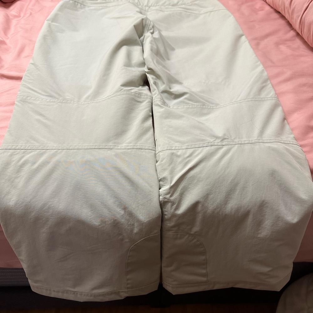 Lands’ End Women’s Squall Snowpants, Size Large, Cream Color